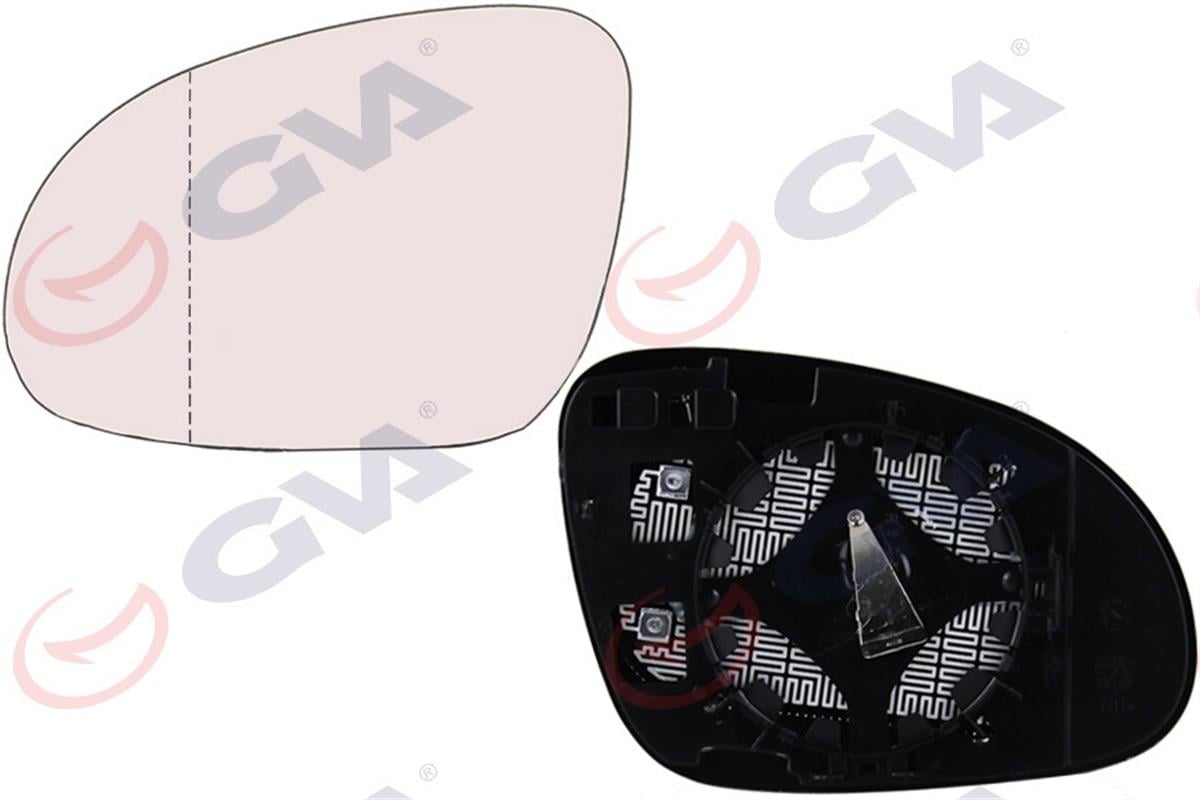 Ayna Camı Elektrikli Isıtmalı Sol Golf V-Jetta-Passat V-Bora (03-09) (Asferık)