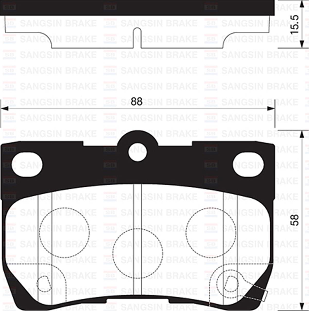 Balata Arka Disk Lexus-Toyota Crown Saloon 3.0 06