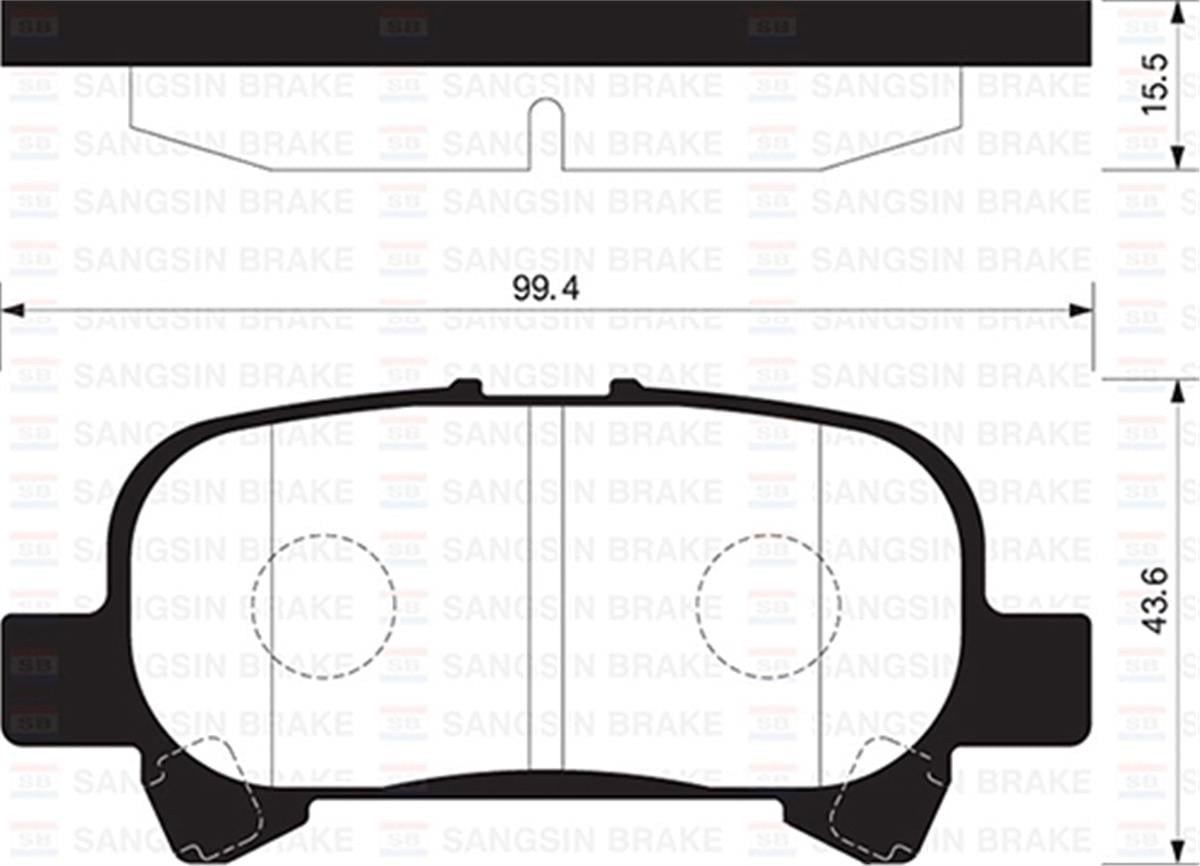 Balata Arka Disk Sol Toyota Corolla-Avolon 1.6 01-08