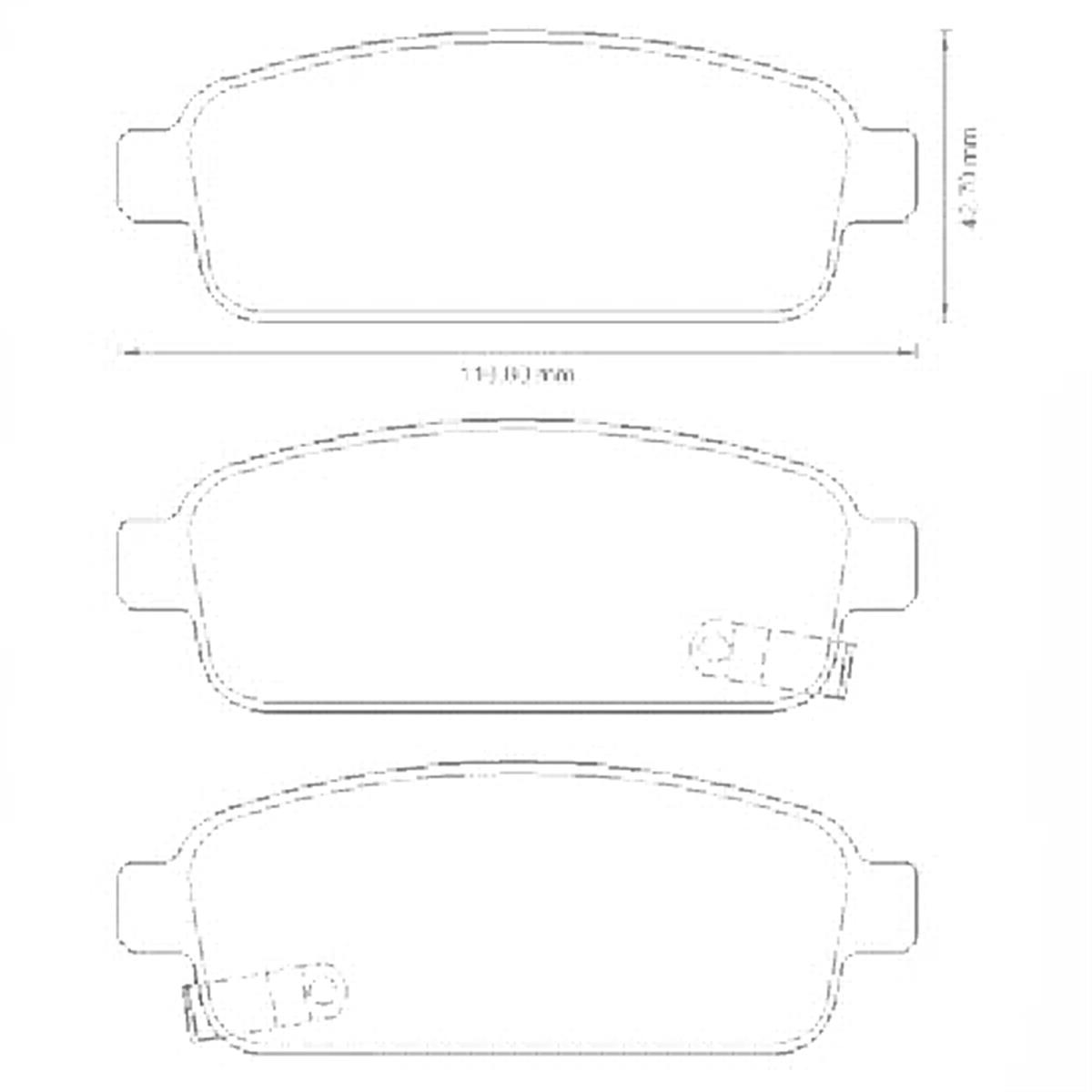 Balata Fren Arka-Chevrolet  Cruze 09/12/Opel Astra J  09/13/ Mokka 12/13  15-16