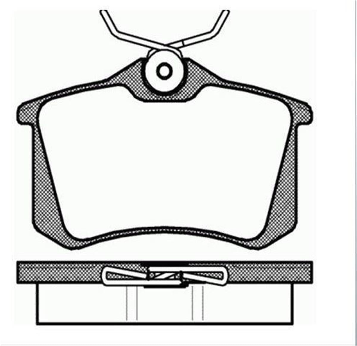 Balata Fren Arka-(Vw: Golf 4 - Golf 5 -Bora /Audi: A3 -----Kalınlık: 17 Mm-----