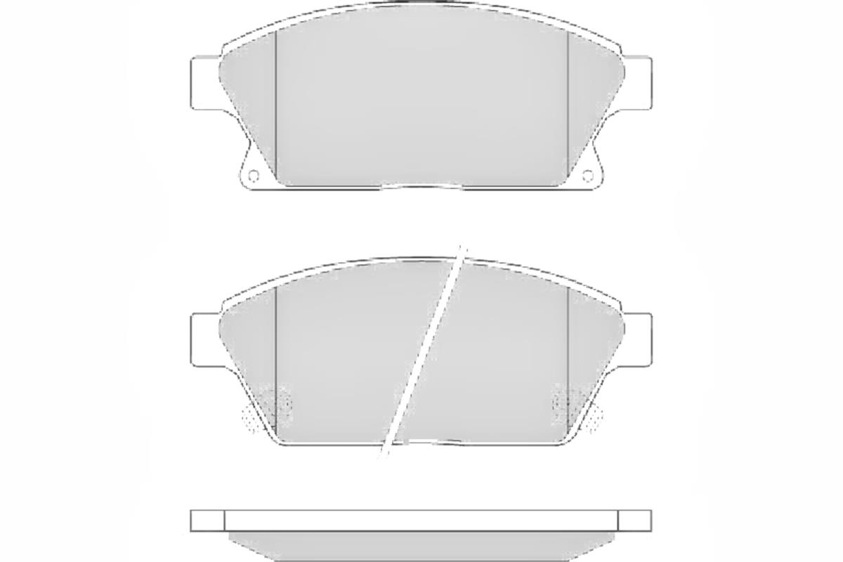 Balata Fren On -  Chevrolet  Cruze 09/12 / Aveo 11/ / Opel  Astra J 09/12 / Mokk