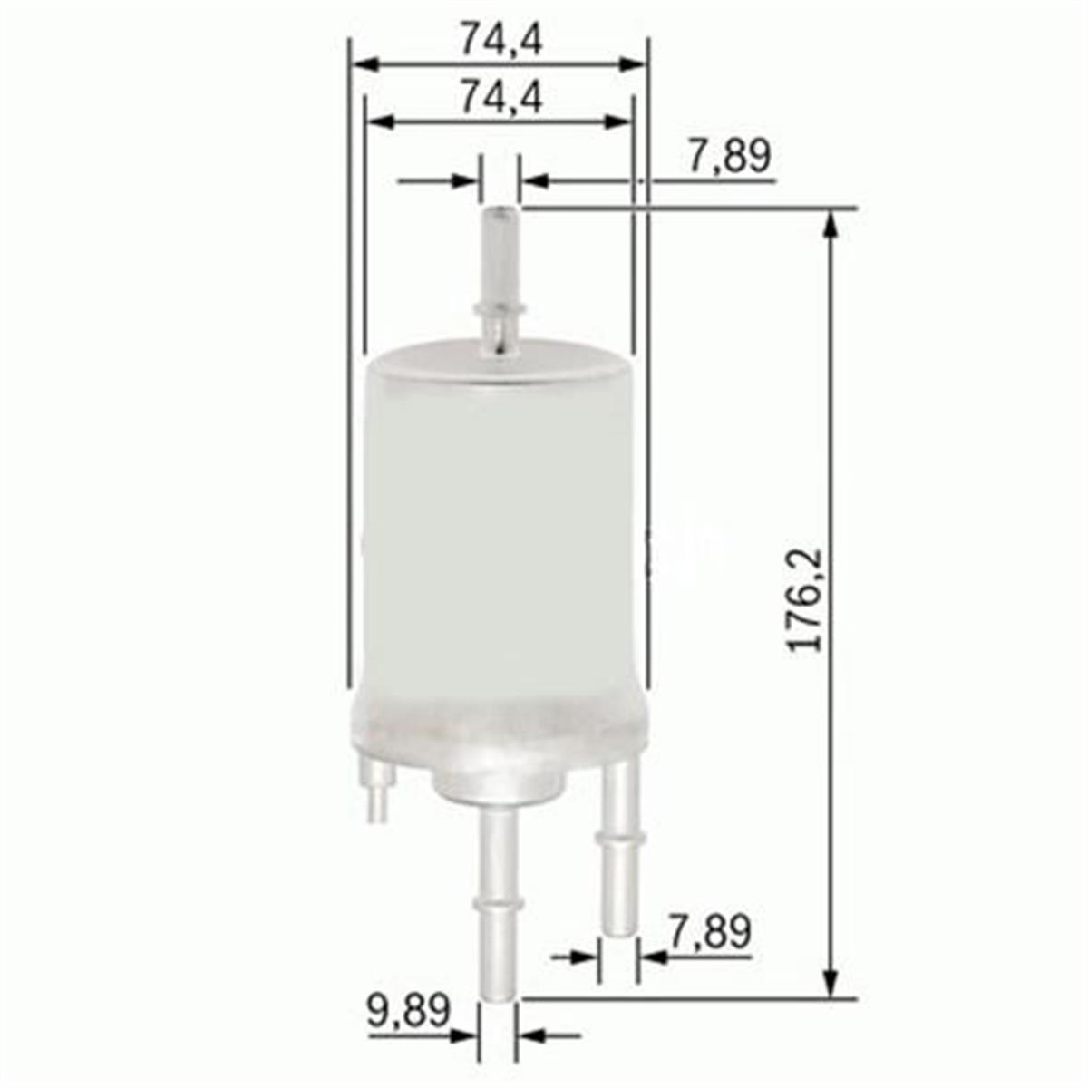 Benzin Filtresi Audi A4 1.8T 02-04 - A6 2.4-3.0 04-06 - A8 6.0 03-10 X
