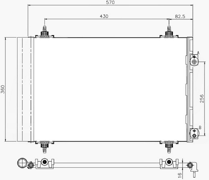 Citroen Berlingo-Partner-307-308-508-5008-3008-C4-DS4-DS5 Klima Kondenseri... ORIS