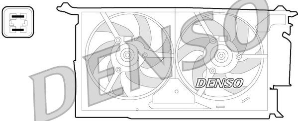 Citroen Berlingo Xantia ZX Xsara Peugeot 306 406 Partner Radyatör Fan Motoru... DENSO