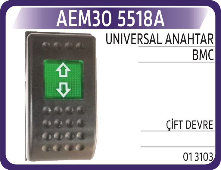 Bmc Universal Anahtar Çift Devre AEM