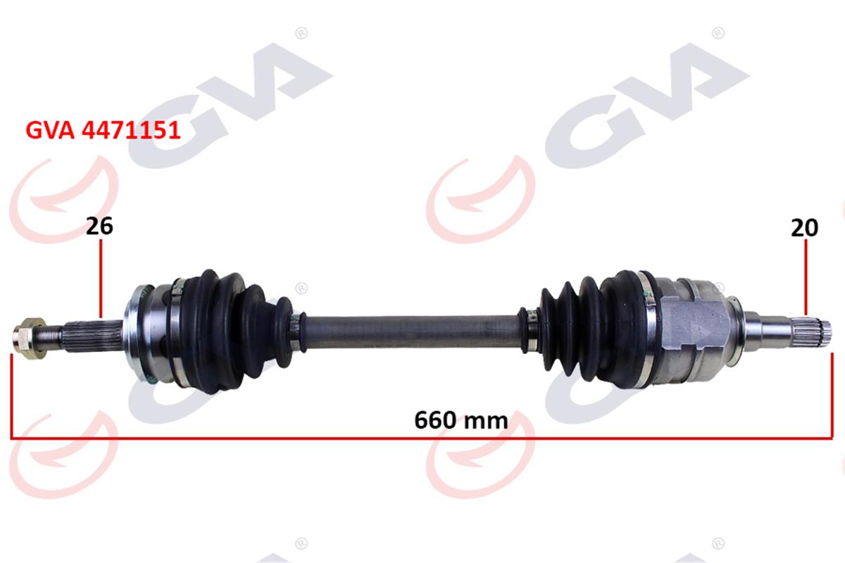 Toyota Auris Corolla 1.4L Komple Aks Sol 4342002620-4342002621