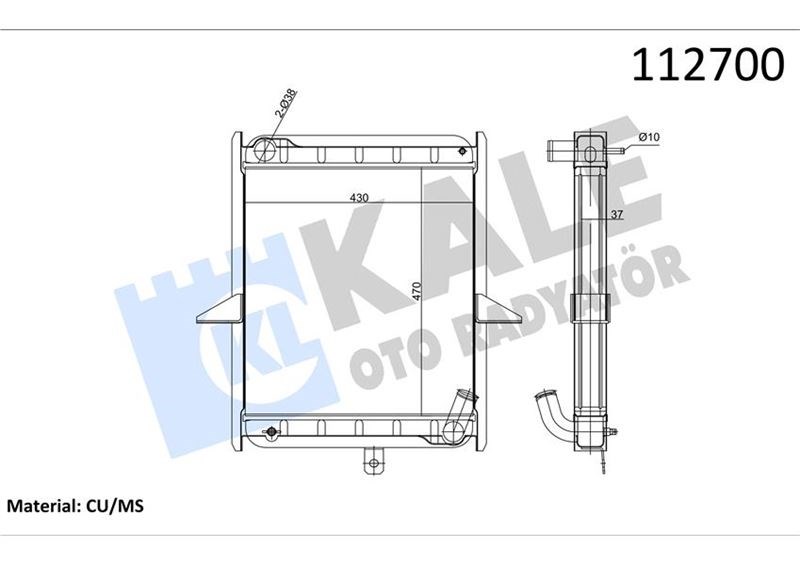 BMC Levend Radyatör 2 Sıra PA MD KALE-RADYATOR