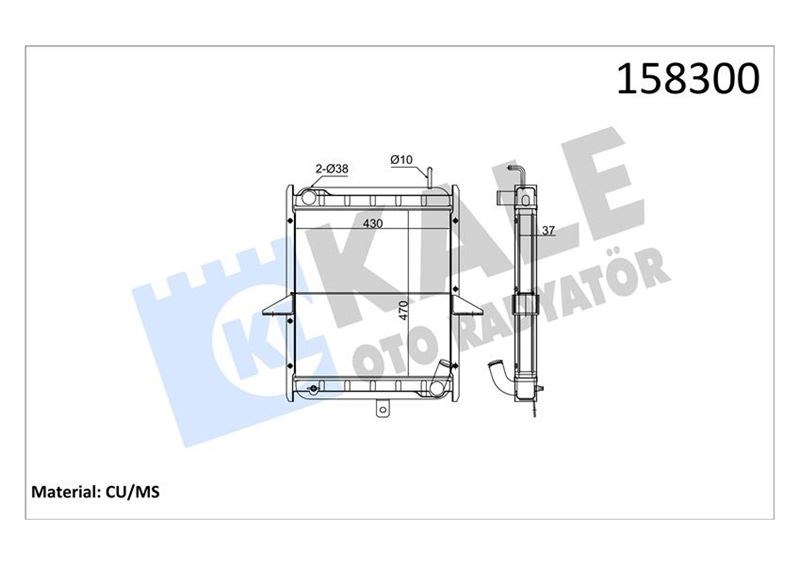BMC Levend Radyatör 2 Sıra PA MD KALE-RADYATOR