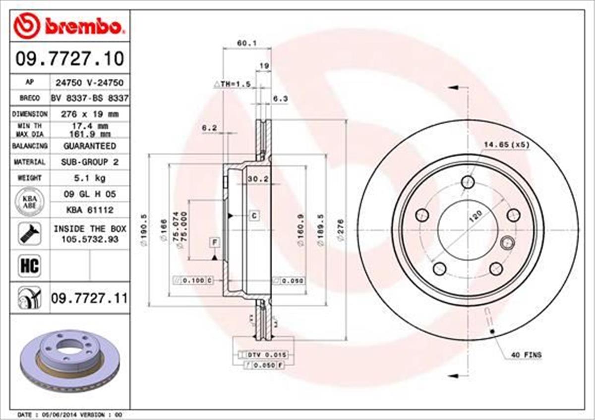 Bmw E46 E36 Fren Diski Arka 34216855155