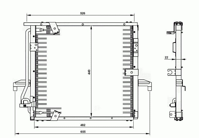 BMW 3 Serisi E36 Klima Kondenseri ORIS