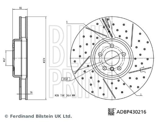 BMW 3 G20 Fren Diski BLUEPRINT