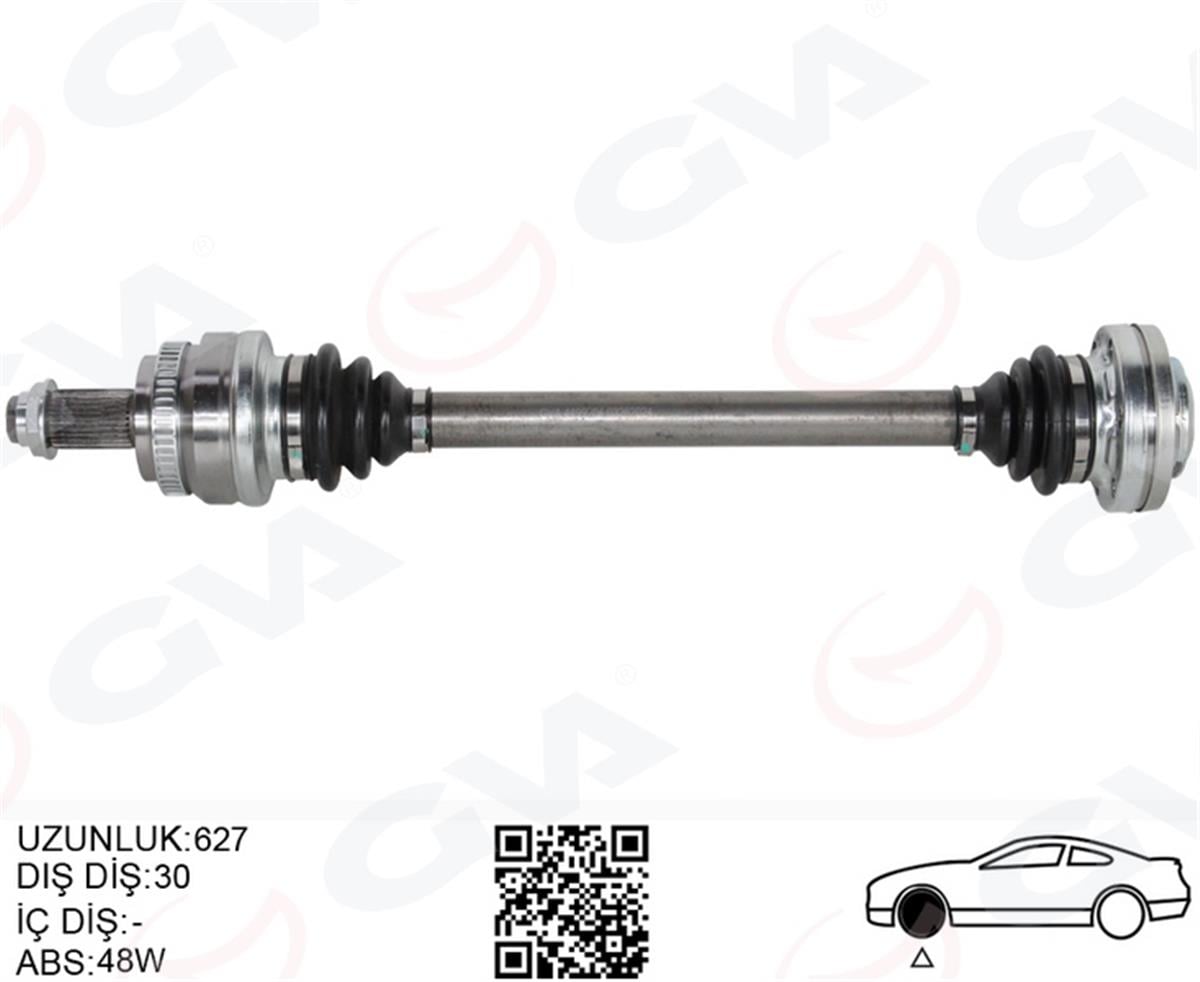 Bmw X3 E83 (04>) Komple Aks Arka Sol 627Mm 31217540115-33213428179