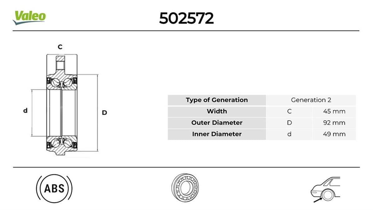 Bmw F07 F10 F11 F18 F06 F12 F13 Teker Rulmanı Arka 33406850159-33416775021