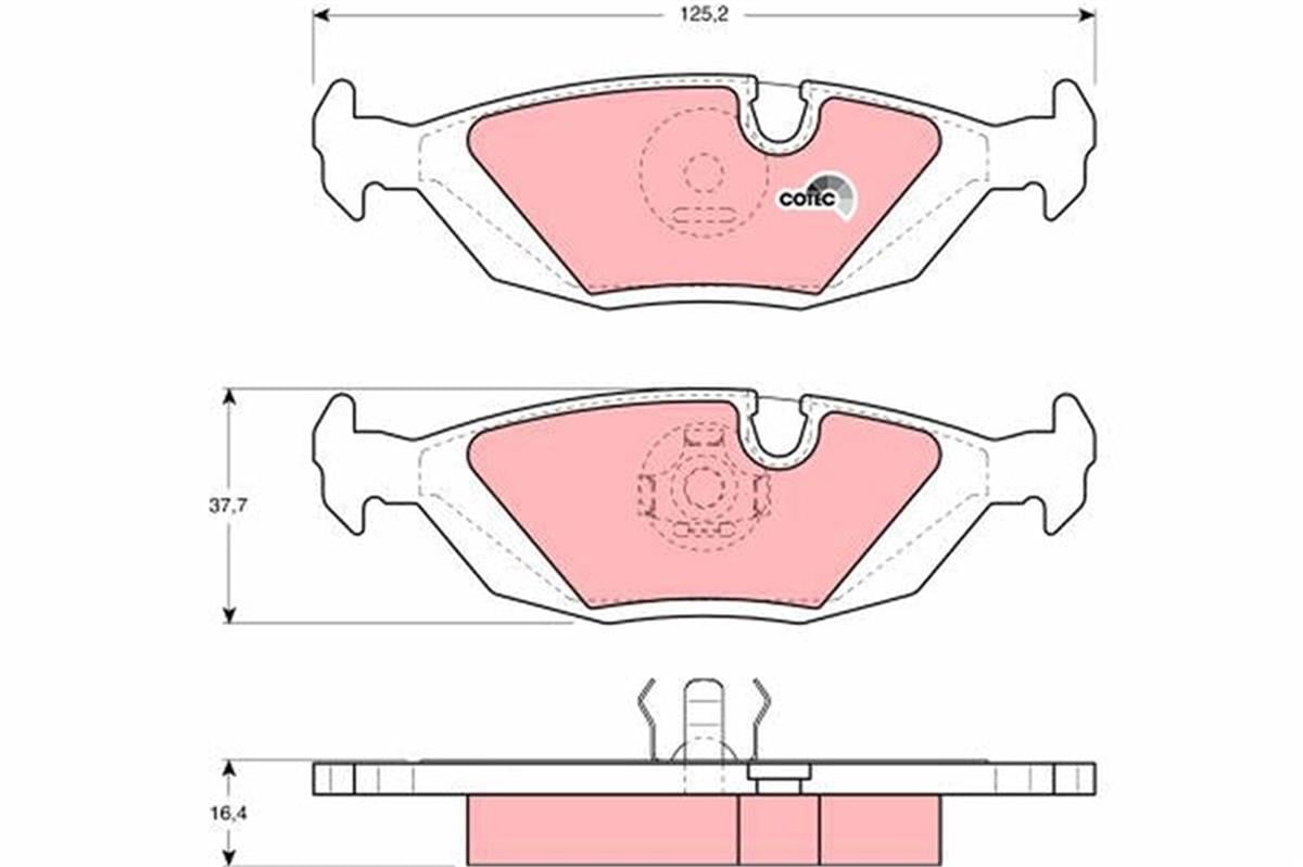 Bmw E30 E28 E24 Fren Balatası Arka 34211158912