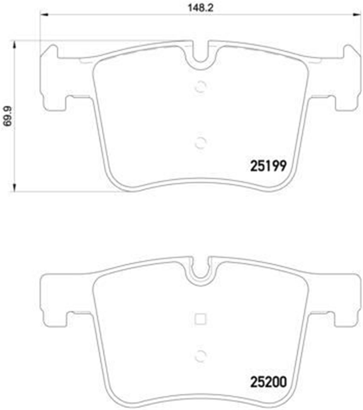 Bmw F20 F21 F22 F23 F30 F31 F34 F35 Fren Balatası Ön 34106799801