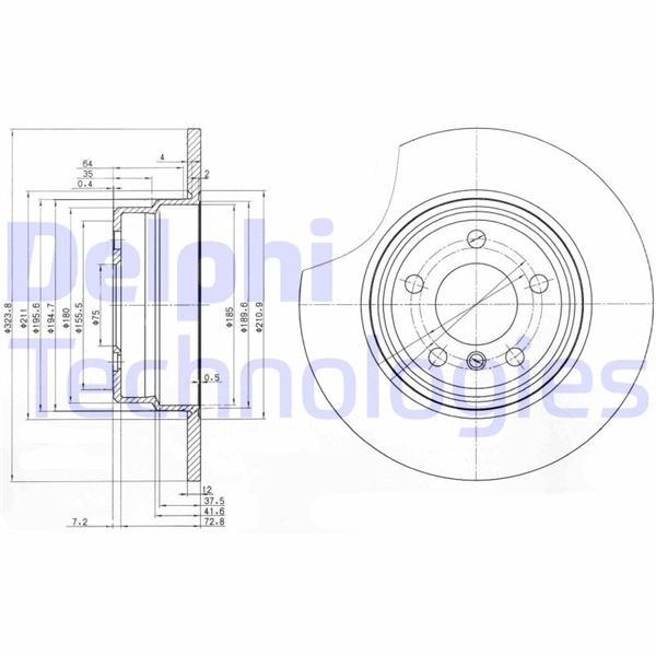 BMW X5 E53 Arka Fren Diski DELPHI