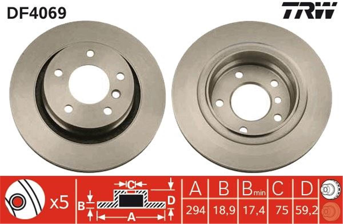 Bmw E46 Fren Diski Arka 34216864056