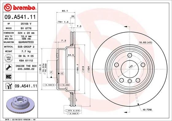BMW X5 E53 Arka Fren Diski Kaplamalı BREMBO