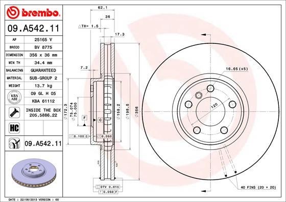 BMW Ön Fren Diski UV Kaplamalı BREMBO