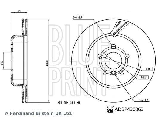 BMW 3 G20 5 G30 X3 G01 X4 G02 X5 G05 Z4 G29 Fren Diski BLUEPRINT