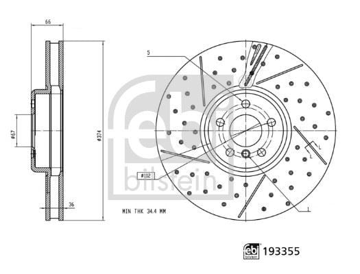 BMW 3 G20 3 G21 Fren Diski FEBI