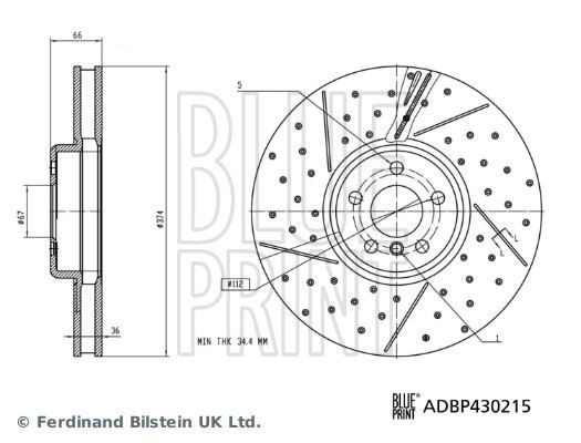 BMW 3 G20 Fren Diski BLUEPRINT