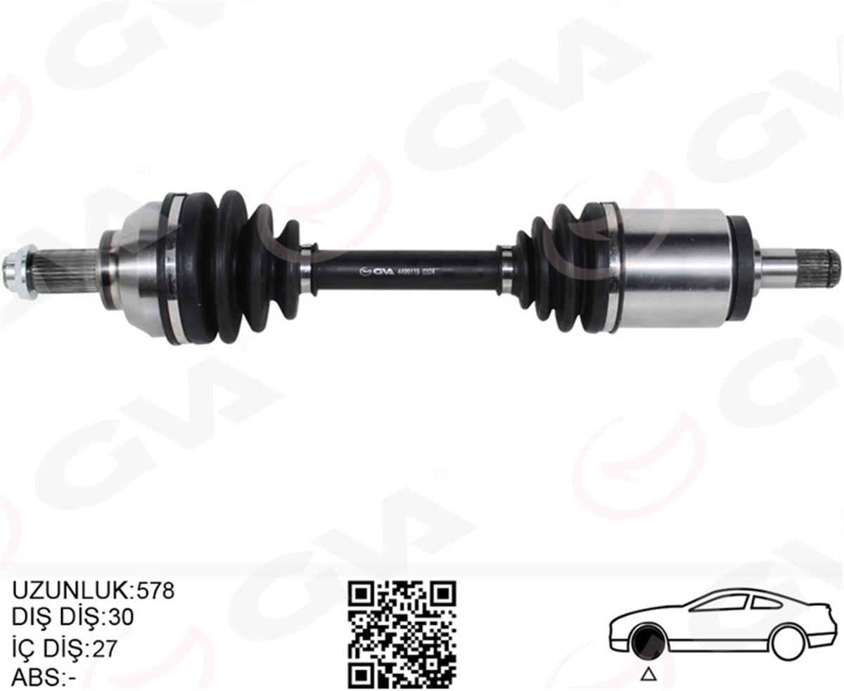 Bmw E46 Xd Xi Komple Aks Ön Sol 580Mm 31607505199