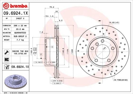 BMW Ön Fren Diski XTRA BREMBO