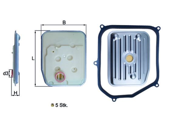 Volkswagen Bora Hidrolik Filtre Takımı MAHLE