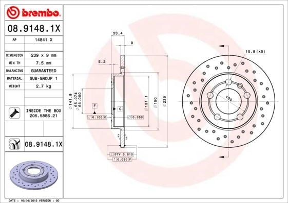 Volkswagen Bora Arka Fren Aynası BREMBO