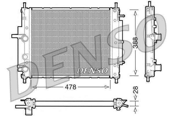Fiat Brava Motor Su Radyatörü DENSO