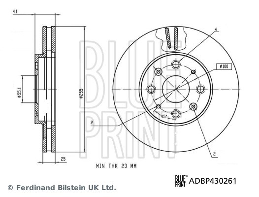 BYD Dolphin Fren Diski BLUEPRINT