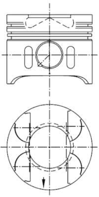 Mercedes OM611 OM612 OM613 Motor Piston Segman 0.50mm 88.51mm KOLBEN