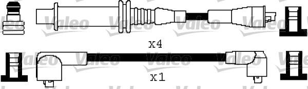 Citroen C15 LNA Peugeot 104 Ateşleme Kablo Takımı VALEO