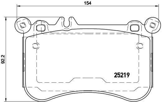 Mercedes C218 X218 W212 W221 W222 Ön Fren Balatası BREMBO