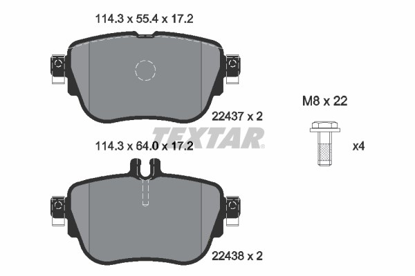 Mercedes C257 W213 S213 C238 A238 Arka Fren Balatası TEXTAR