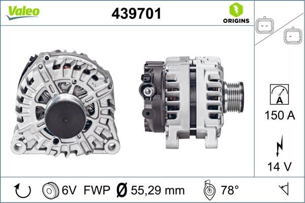 Citroen C3 C4 Berlingo Peugeot 207 308 407 C-Elysee 1.6 2.0 HDİ Alternatör... VALEO