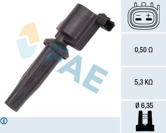 Volvo C30 S40 S80 V50 V70 Ford Focus Mondeo Ateşleme Bobini FAE