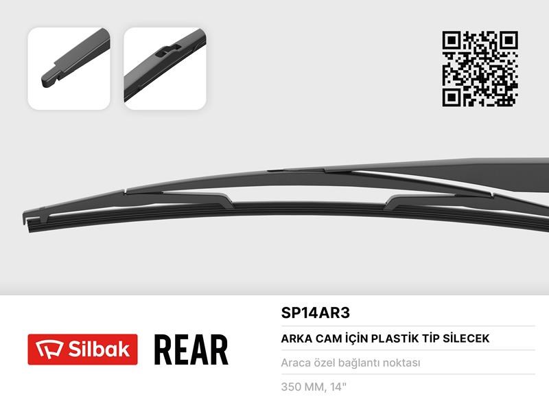 Citroen C4 Picasso Silecek Süpürgesi Arka Plastik Tip 350mm SILBAK