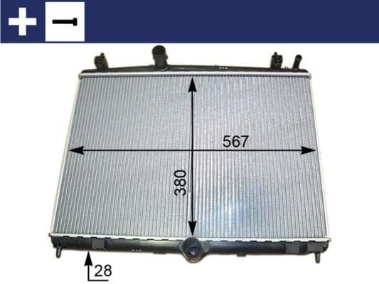 Citroen C5 Peugeot 508 1.6 HDI Radyatör [2009-] MAHLE