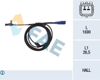 Citroen C5 ABS Hız Sensörü Arka FAE