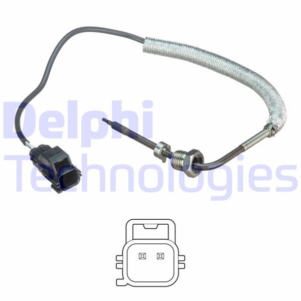 Volvo C70 S40 S80 V50 V70 XC60 XC70 D3 D4 D5 2.4D Egzoz Sıcaklık Sensörü DELPHI