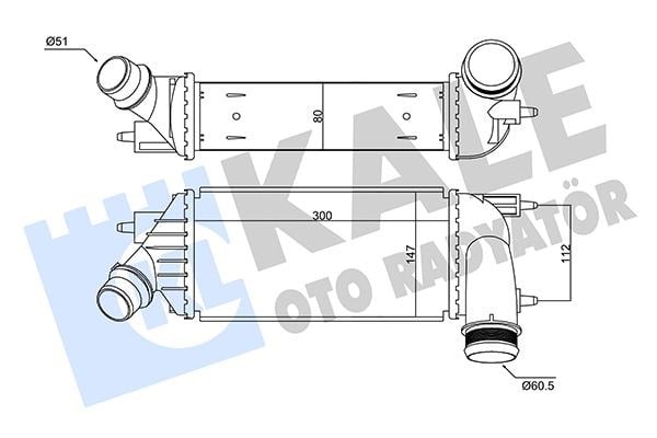 Citroen C8 Jumpy Scudo İntercooler KALE-RADYATOR