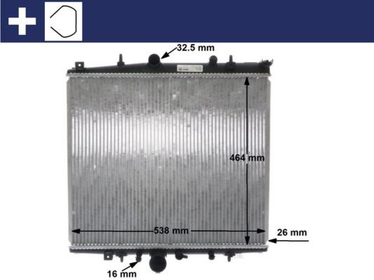 Citroen C8-Peugeot 807 Motor Su Radyatörü MAHLE