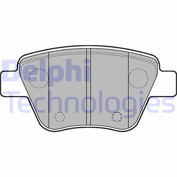 Volkswagen Caddy Golf 6 Jetta Arka Balata DELPHI