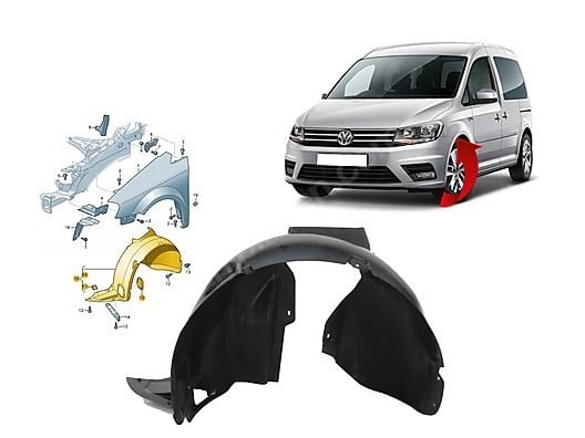 Volkswagen Caddy Çamurluk Davlumbazı Sol GKL