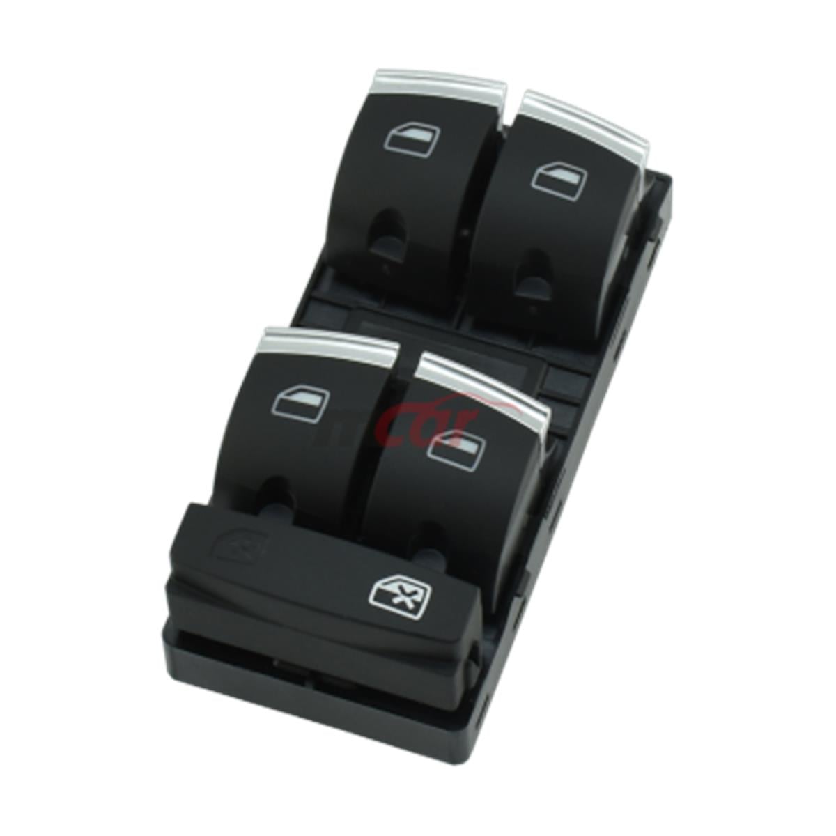 Cam Acma Kumanda Dugmesı Sol Dortlu Krom A3 04-08  A6 05-11 Q7 07-14