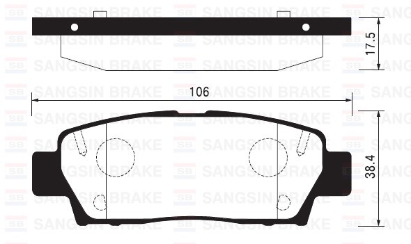 Toyota Camry Avalon Arka Disk Fren Balatası SANGSIN