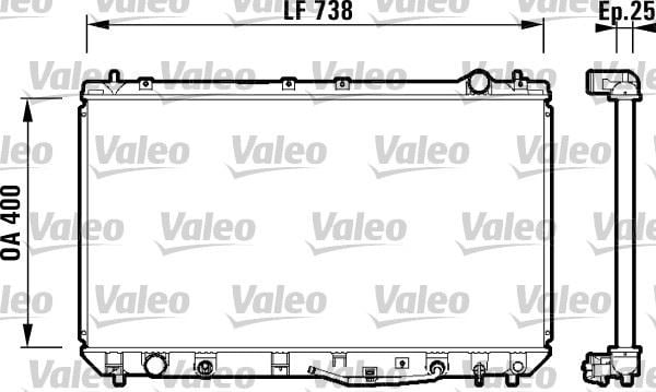 Toyota Camry Otomatik Radyatör [96-] VALEO